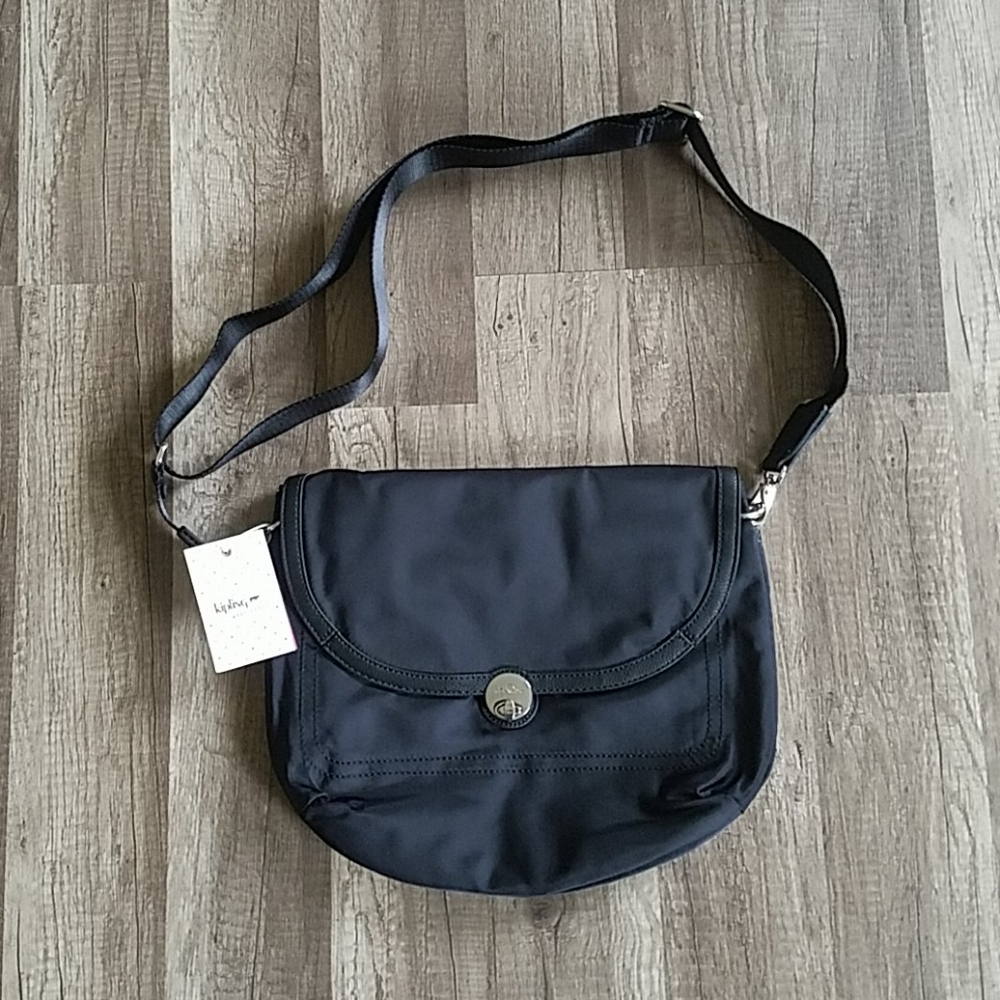 Kipling Black Silky Hafford Crossbody Bag NWT